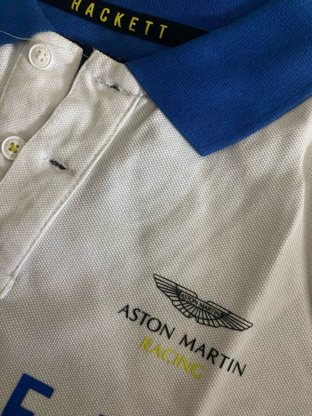 Polo manga largaHackett niño Talla 10 Aston Martin