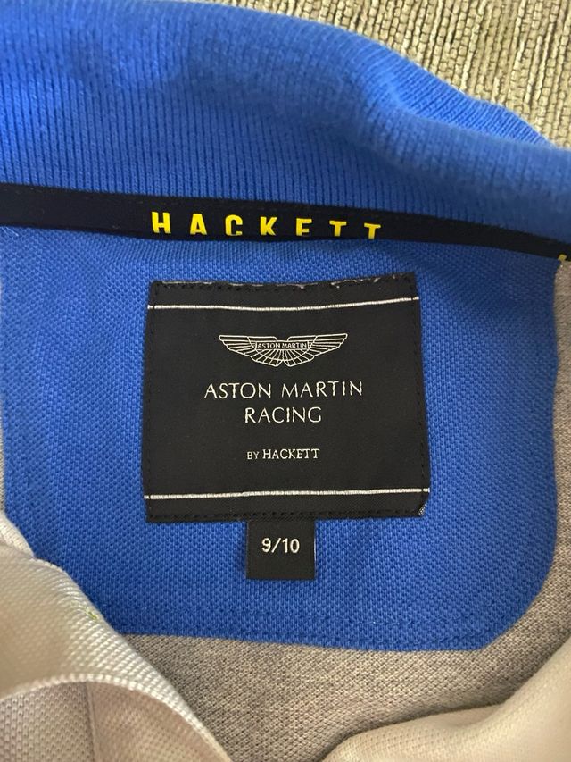 Polo manga largaHackett niño Talla 10 Aston Martin