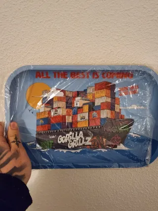 Pack Bandeja Metálica y Cenicero Gorilla Grillz