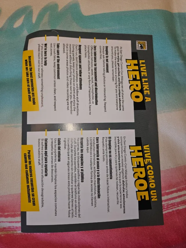 Plano Comic Con Malaga