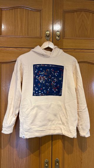 Sudadera FC Barcelona beige floral