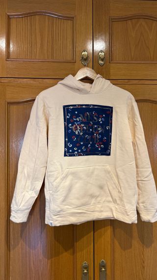 Sudadera FC Barcelona beige floral