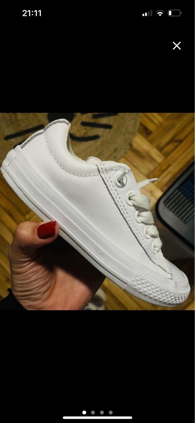 Converse Blancas Talla 28 Niña/Niño