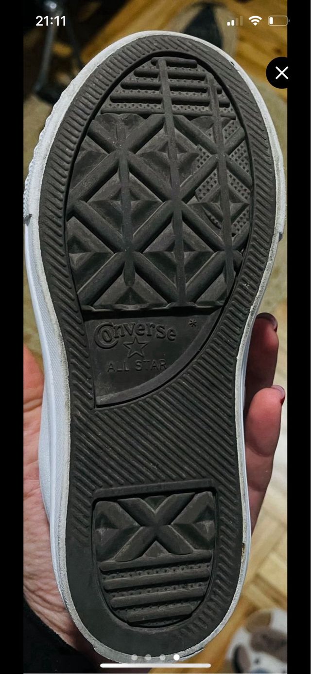 Converse Blancas Talla 28 Niña/Niño