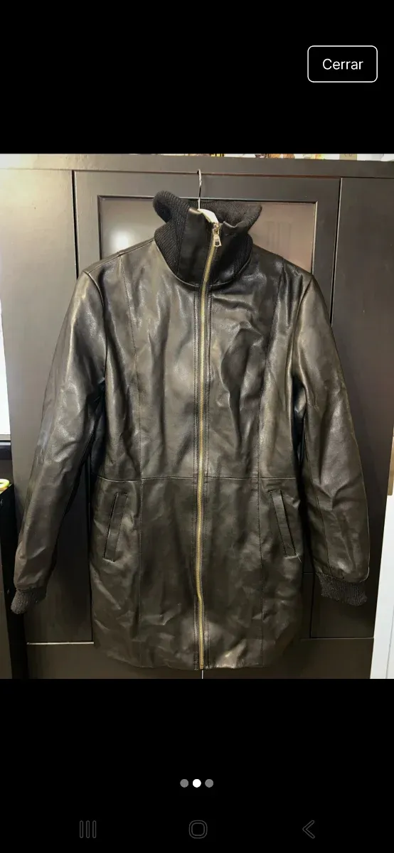 Trenca negra talla 44