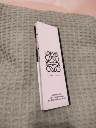LOEWE "Mini book" con la historia resumen de Loewe