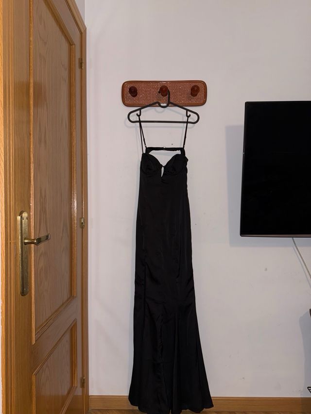 Vestido largo negro Oh Polly