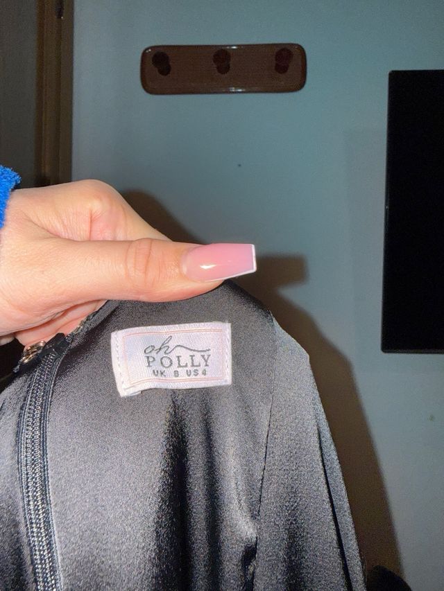 Vestido largo negro Oh Polly