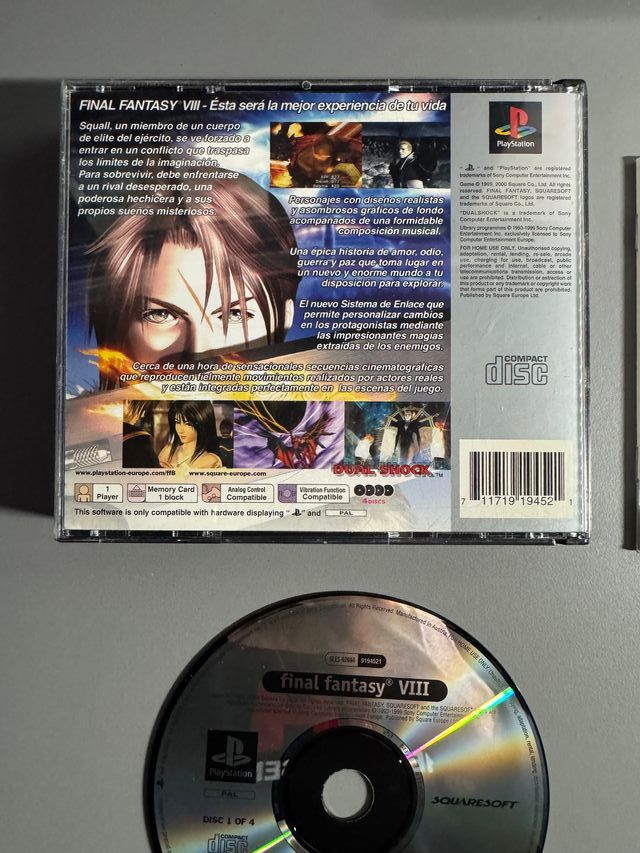 Final Fantasy VIII - PAL ESP - Sony Play Station