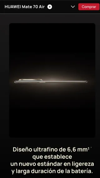 Huawei Mate 70 Air - Oro/Bianco