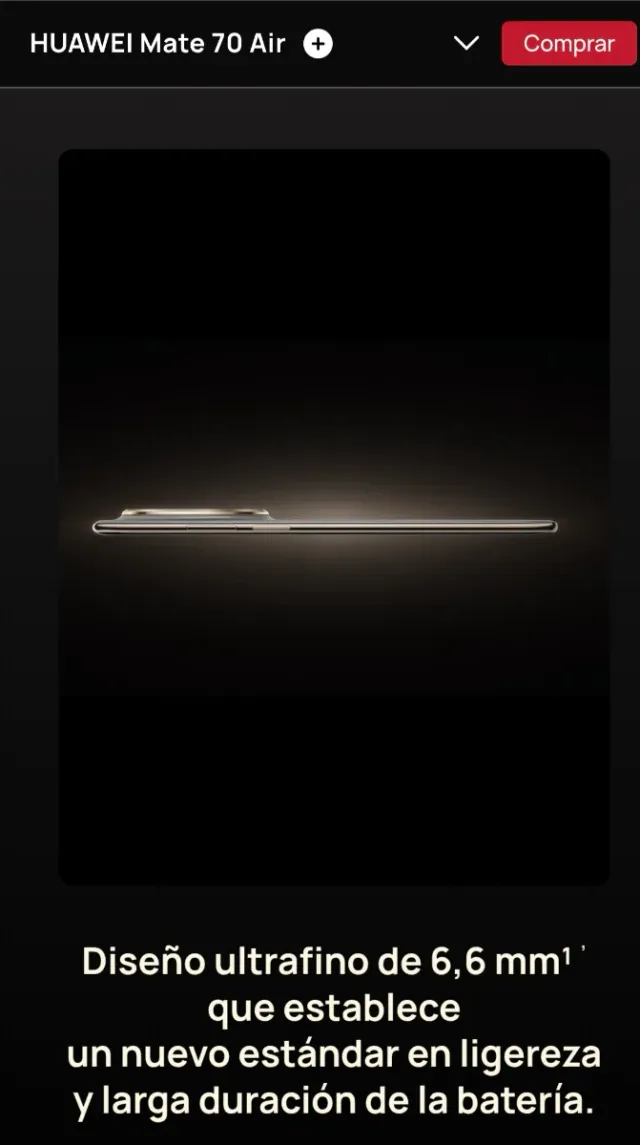 Huawei Mate 70 Air - Oro/Bianco