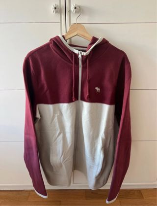 Sudadera Abercrombie & Fitch bicolor hombre