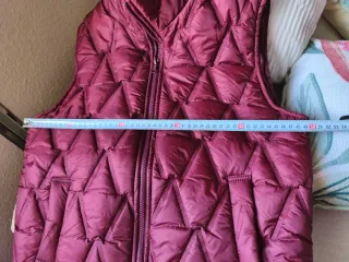 Chaleco acolchado granate mujer