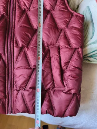 Chaleco acolchado granate mujer