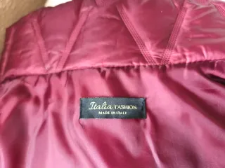 Chaleco acolchado granate mujer