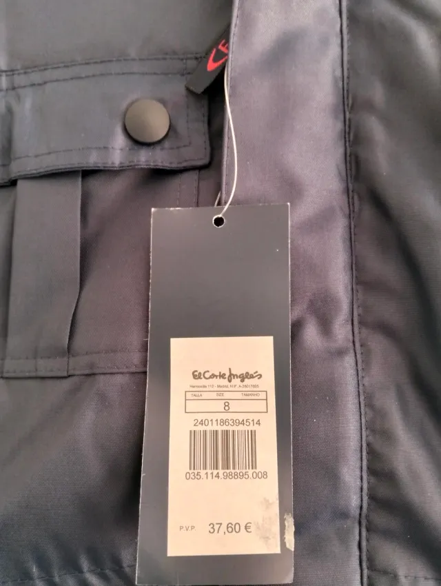 Abrigo College Corte Inglés Talla 8