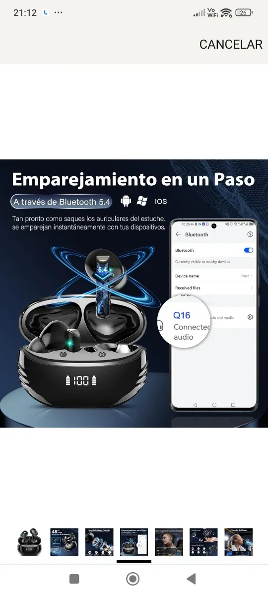 Auriculares Deportivos Negros