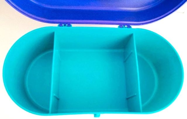 Scatola portaoggetti vintage colorata