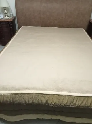 2 Coperte lana vintage floreali con misura in foto