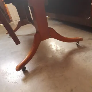 Mesa vintage extensible de madera años 60