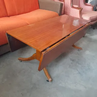 Mesa vintage extensible de madera años 60