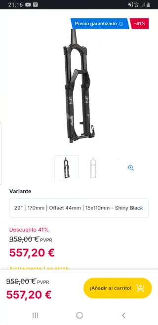 Marzocchi Bomber Z1 29 170mm Shiny Black