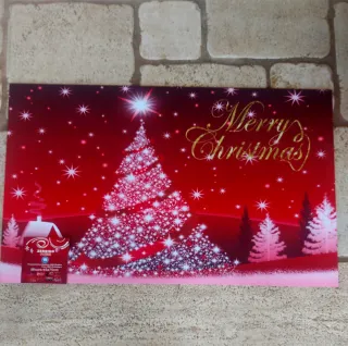 Zerbino Natale Gomma Rosso e Oro