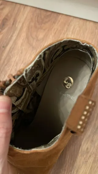 Botines de ante mujer marrones