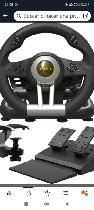 Volante PXN V3PRO para PC, PS4, PS3, Xbox, Switch