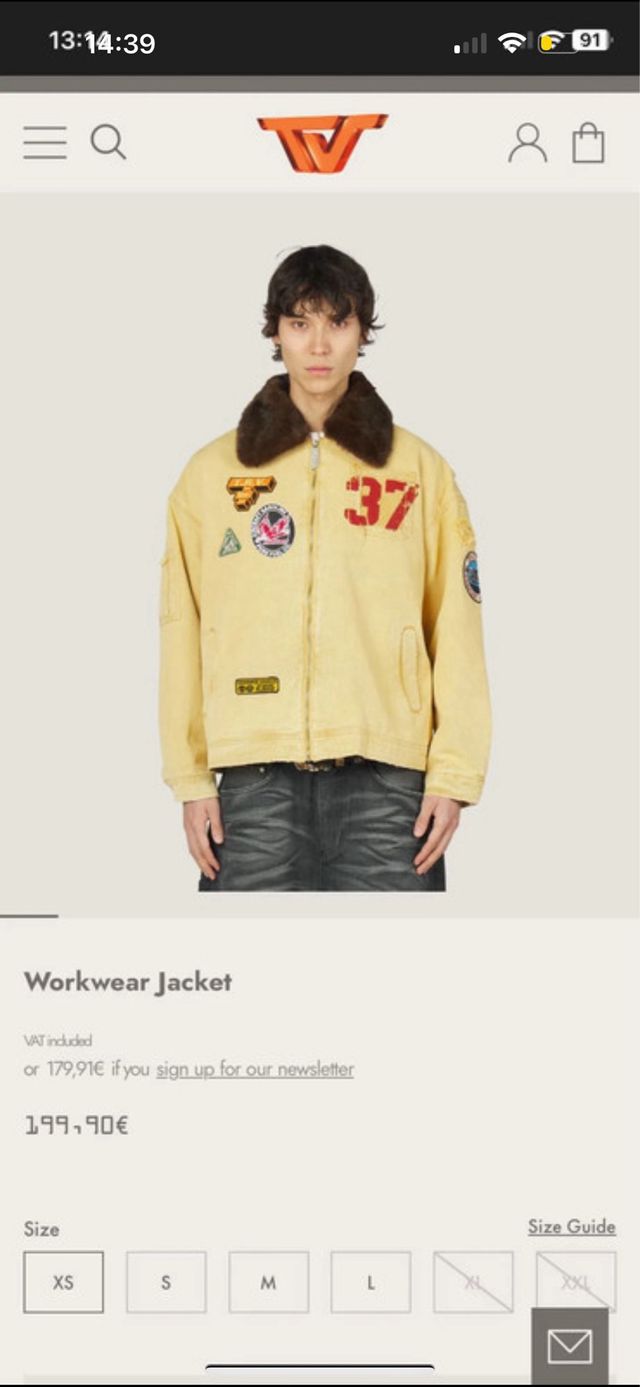 Casaco Workwear Trendt Vision Bege