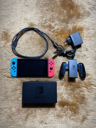 Nintendo Switch Neon Red/Blue — Completa