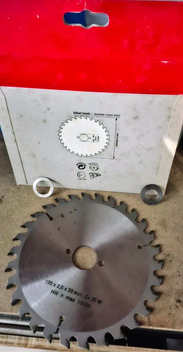 Lama 190x30 Z30 per sega circolare