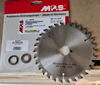 Lame 190x30 Z30 per sega circolare, 2 pezzi