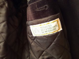 Cappotto uomo in velluto nero