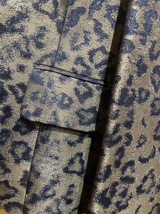 Chaqueta fiesta lujo estampado leopardo T44 Nueva