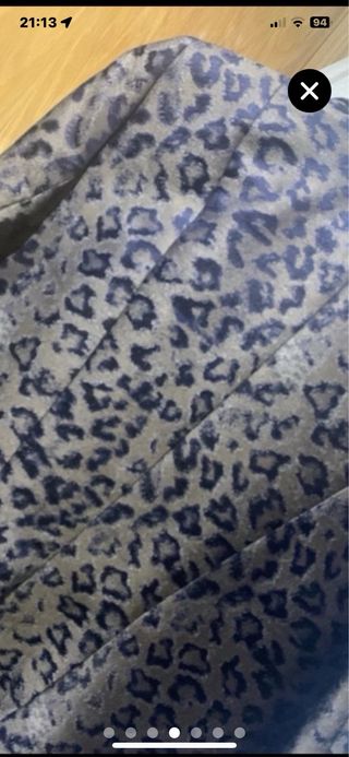 Chaqueta fiesta lujo estampado leopardo T44 Nueva