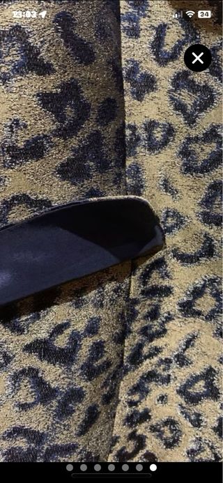 Chaqueta fiesta lujo estampado leopardo T44 Nueva