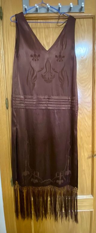 Vestido Zara edición limitada marrón