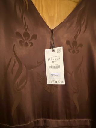 Vestido Zara edición limitada marrón
