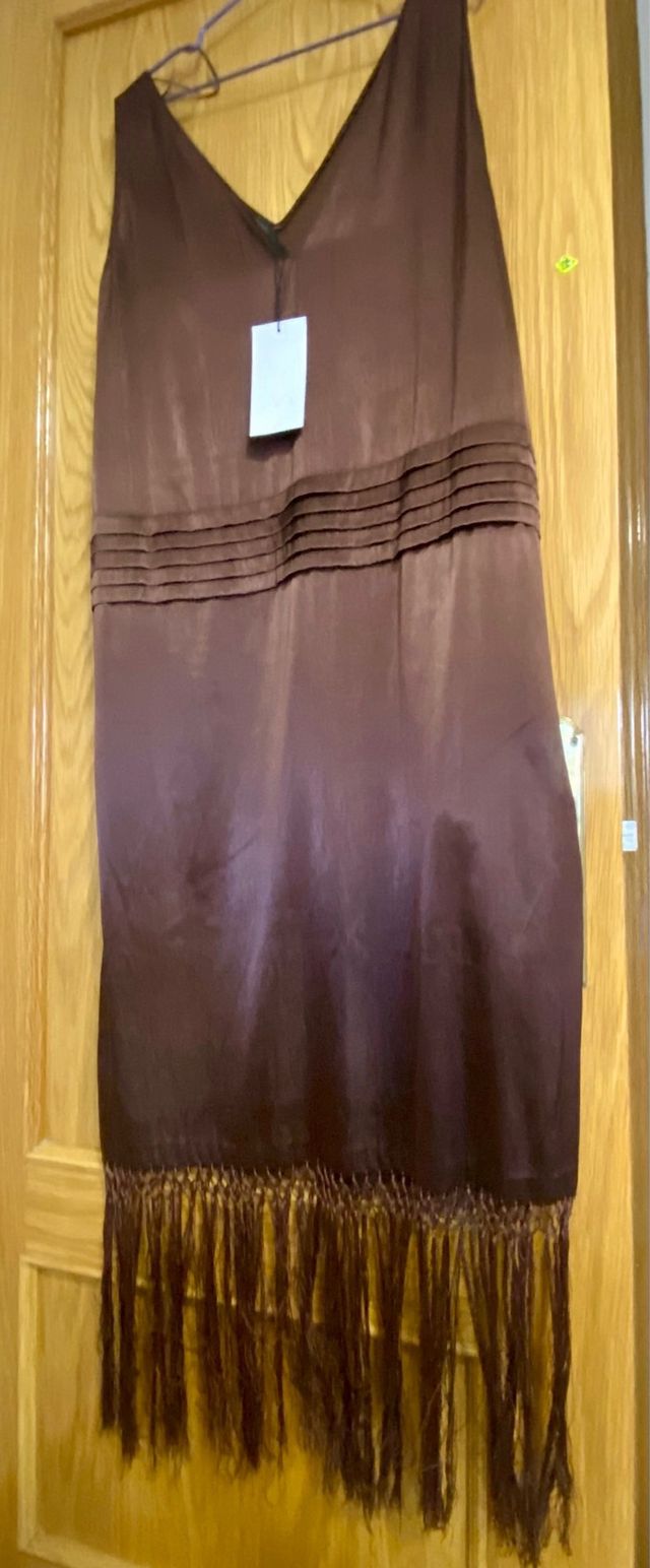 Vestido Zara edición limitada marrón