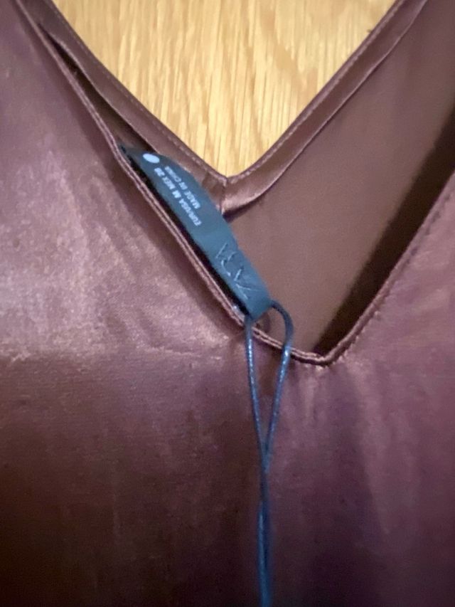 Vestido Zara edición limitada marrón