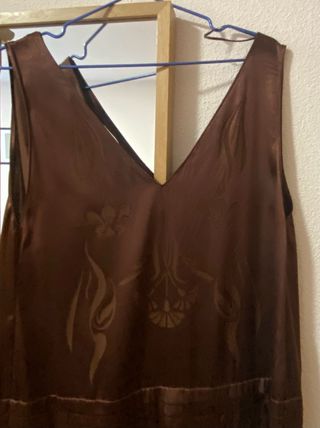 Vestido Zara edición limitada marrón