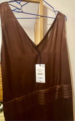 Vestido Zara edición limitada marrón