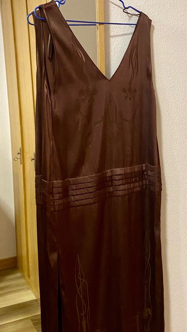 Vestido Zara edición limitada marrón