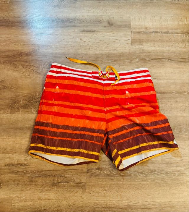 Bañador Firefli Rayas Naranja y Rojo