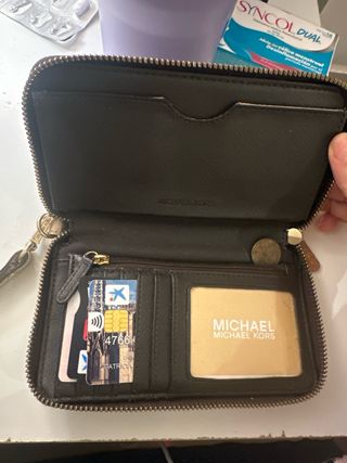 Billetera Michael Kors Mujer Marrón y Dorado