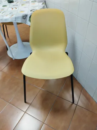 3 Sillas Ikea LEIFARNE Amarilla