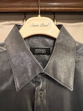 Camicia Versace Argento lame’