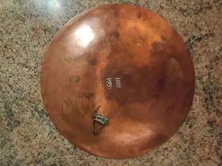 Plato cobre y plata vintage hecho a mano años 50