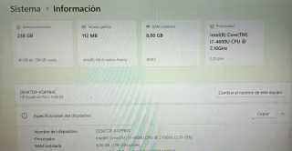 Ordenador portátil HP Plata y Negro